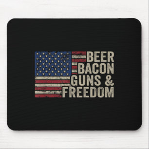 Mousepad Cerveja Bacon Armas & Dom - Bbq Vintage Bandei