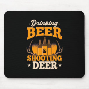 Mousepad Cerveja bebendo E Veado De Caça