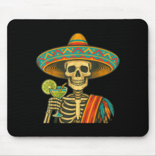 Mousepad Cerveja esqueleto cinco de maio festa