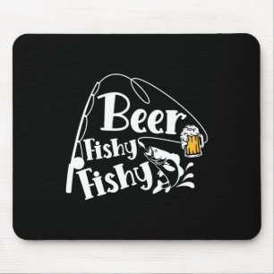 Mousepad Cerveja Fishy Peshy Engraçado Pesca Álcool Cole