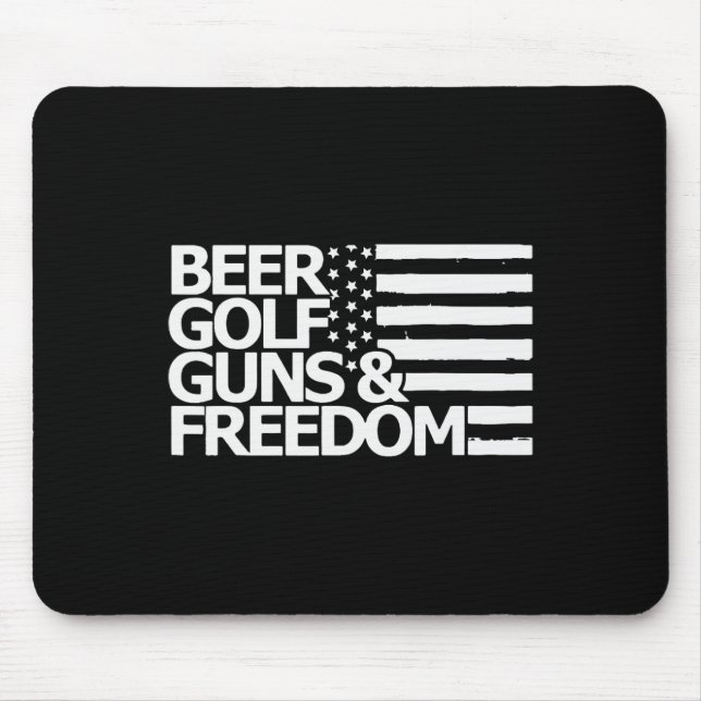 Mousepad Cerveja Golfe Armas E Liberdade  (Frente)