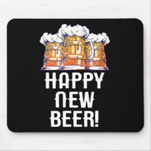 Mousepad CERVEJA NOVA FELIZ! Bebendo do Ano Novo