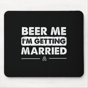 Mousepad Cerveja pra mim Estou me casando Festa de despedid