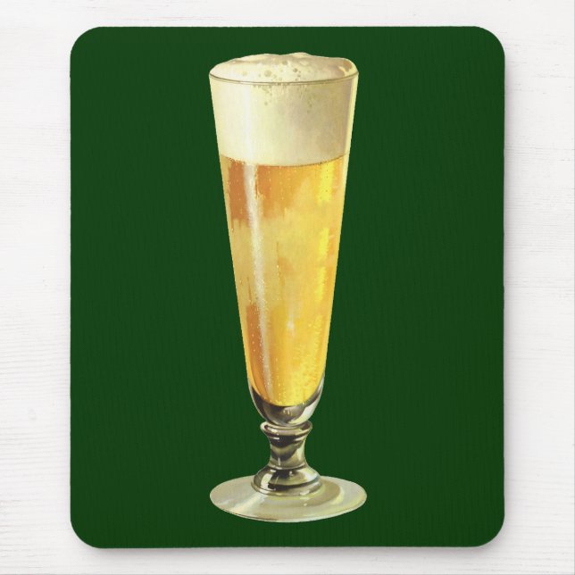 Mousepad Cerveja Vintage Alta Draft Gelada, Bebida Alcoólic (Frente)