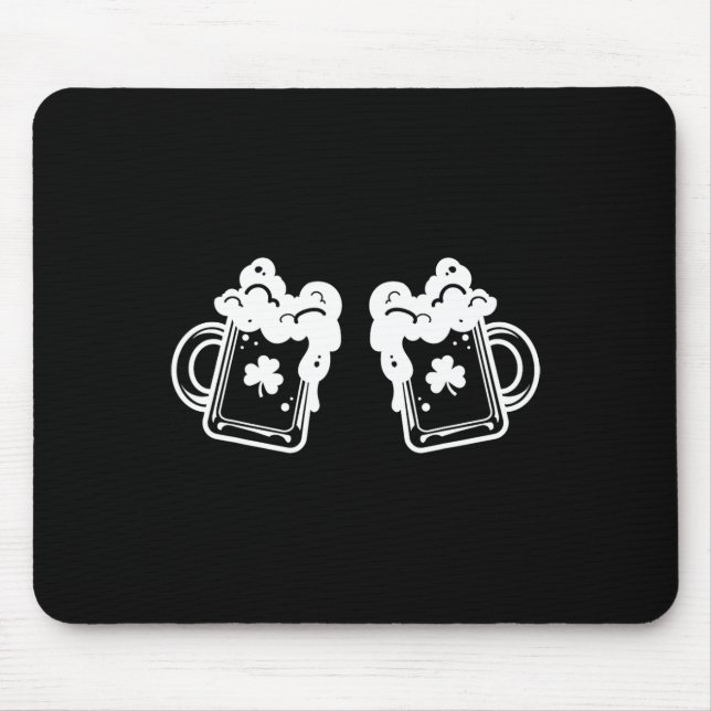 Mousepad Cervejas Bebendo Da Mama Sobre St Patricks (Frente)