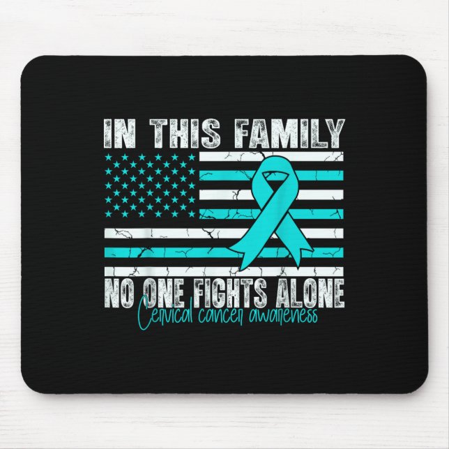 Mousepad Cervical Cancer Awareness Women Men Cervical Cance (Frente)