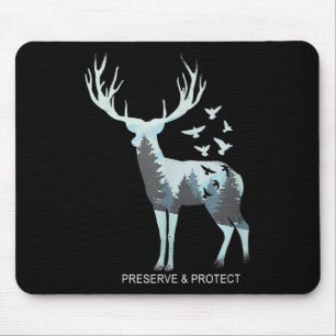 Mousepad Cervo - Animal Florestal Natural - Preservar & Pro
