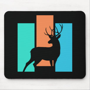 Mousepad Cervo Animal Selvagem Ao Ar Livre Silhueta Da Natu