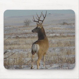Mousepad Cervo Mulo Macho D20 na Neve