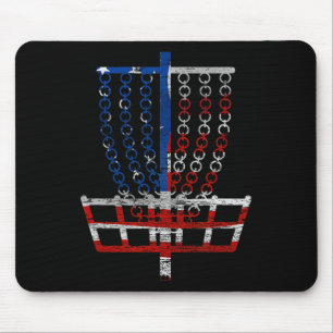 Mousepad Cesta de Golfe de Disco da Bandeira dos EUA Legal