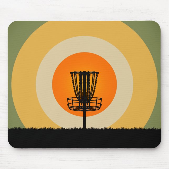 Mousepad Cesta de Golfe do Disco (Frente)