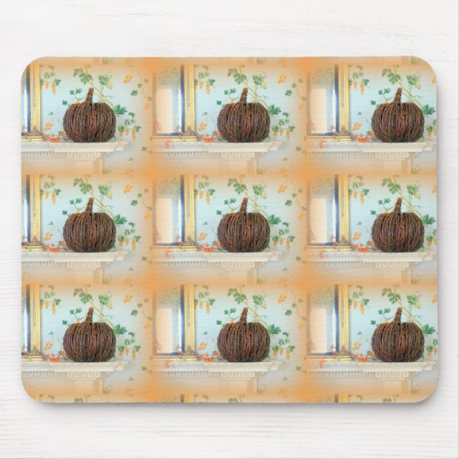 Mousepad cestos de abóbora coloniais (Frente)