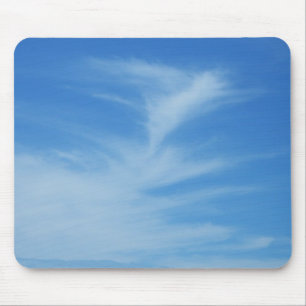 Mousepad Céu Azul com Abstrato de Foto de Nuvens Brancas