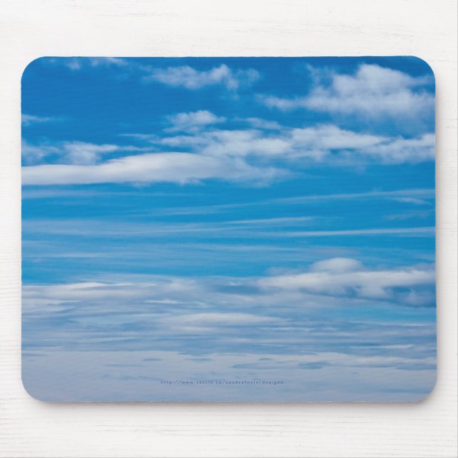 Mousepad Céu Azul com Listras de Nuvem (Frente)