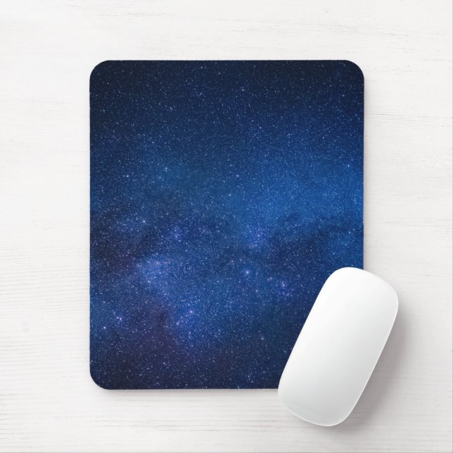 Mousepad Céu azul estrelado | Zazzle_Growth. (Com mouse)