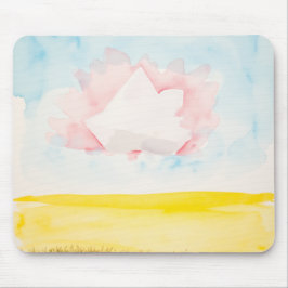 Mousepad Céu com campo brilhante e formas
