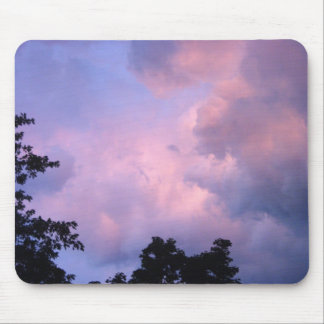 Mousepad Céu cor-de-rosa na noite