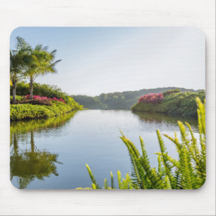 Mousepad Céu refletido no lago tropical imóvel