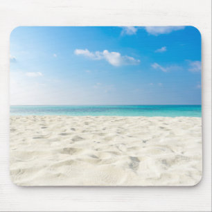 Mousepad Céu tropical da areia do mar da praia & dia de