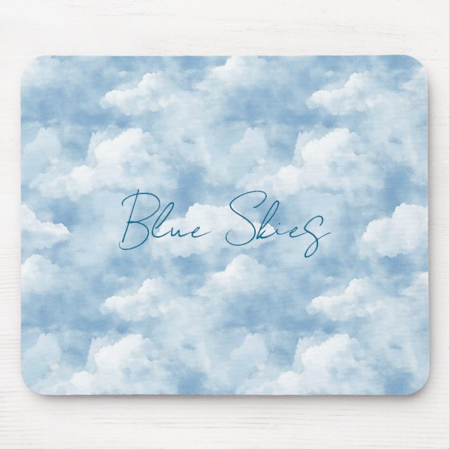 Mousepad Céus Azuis Nuvens (Frente)