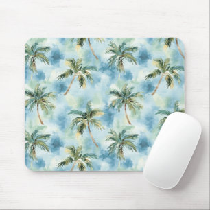 Mousepad Céus Azuis Palmeiras Ilha Tropical