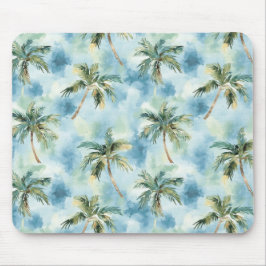 Mousepad Céus Azuis Palmeiras Ilha Tropical