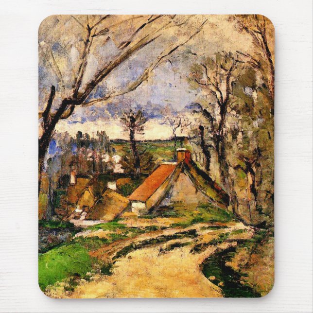 Mousepad Cezanne - Cottages of Auvers (Frente)