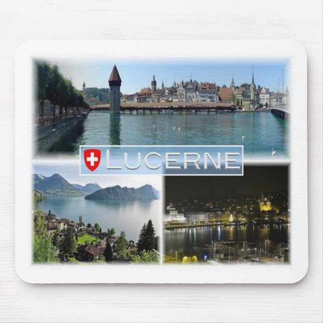 Mousepad CH Suíça - Suiça - Luzerna - Luzern - (Frente)