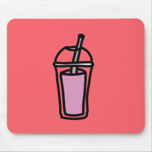 Mousepad Chá com leite Bubble Tea adolescente bebe bebida f