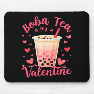 Mousepad Chá de Boba é Meu Chá de Leite de Valentim Amante