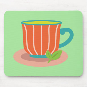 Mousepad Chá de hortelã-pimenta para amantes de chá