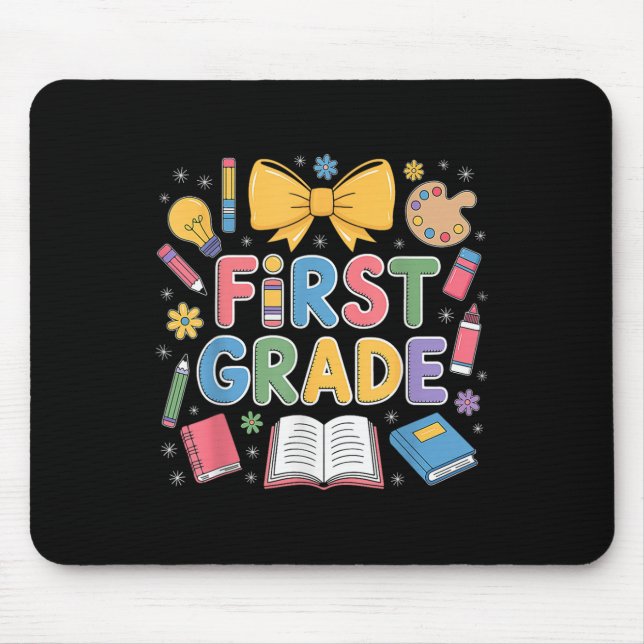Mousepad Chá de Laço Coquete para Volta às Aulas da Primeir (Frente)