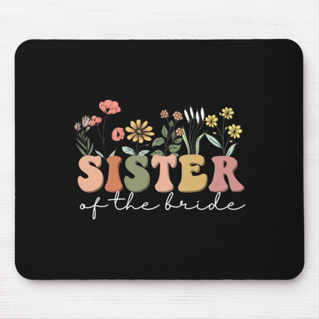Mousepad Chá de Noiva Para Irmã Da Noiva Irmã Da (Frente)
