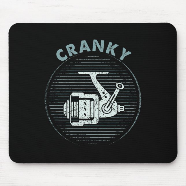 Mousepad Chá Engraçado De Pesca Para Homens Brancos (Frente)