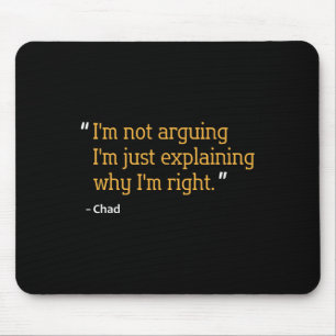Mousepad Chad Gift Cote Noite Engraçado Nome Personalizado