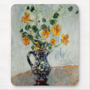 Mousepad Chagas em um vaso azul por Monet
