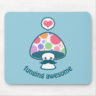 Mousepad Chalaça engraçada do cogumelo dos fungos