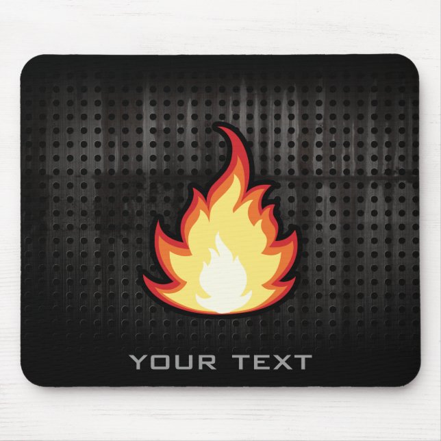 Mousepad Chama de Fogo; Resistente (Frente)