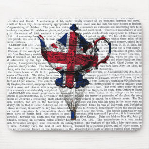 Mousepad Chamada de Chalé de Voo Union Jack
