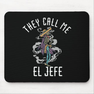 Mousepad Chamam-Me El Jefe Mexicano Sombrero Cowboy Costu