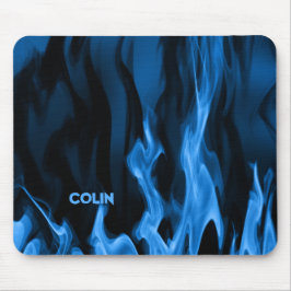 Mousepad Chamas Azuis Cobalto | Personalizado