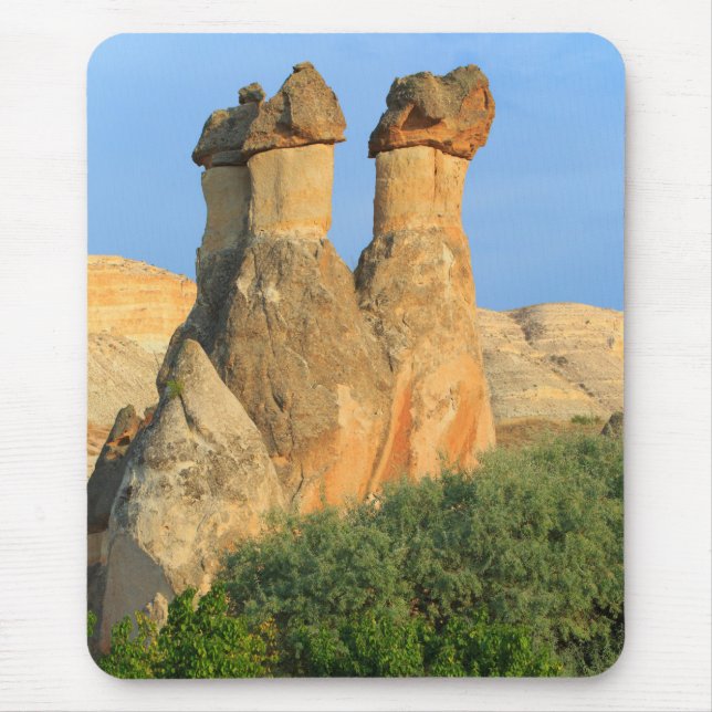 Mousepad Chaminés de Fadas ao Pôr do Sol (Frente)