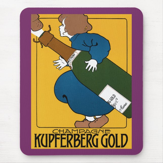 Mousepad Champagne Kupferberg Dourado (Frente)
