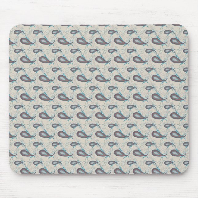 Mousepad Champagne Paisley Pattern (Frente)