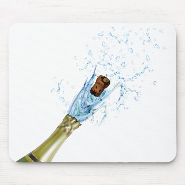 Mousepad Champagne Popping (Frente)