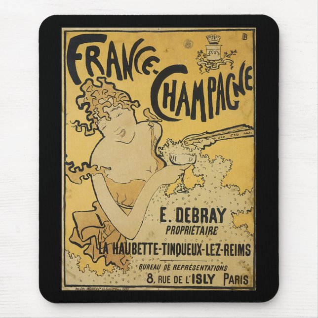 Mousepad Champanhe francês (Frente)