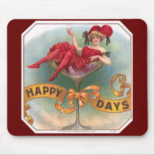 Mousepad Champanhe Vermelho Vitoriano Feliz
