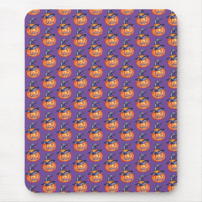 Mousepad Chão de Abóbora do Halloween (Frente)