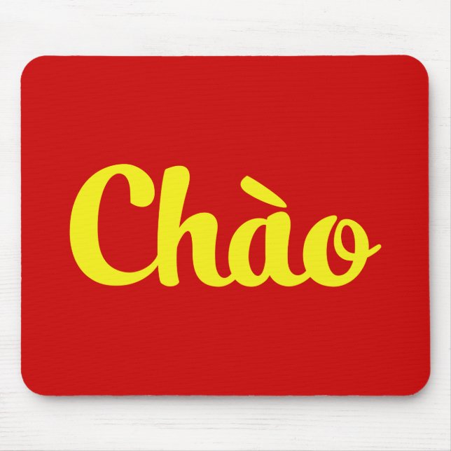 Mousepad Chào / Hello ~ Vietnã / Vietnamita / Ting Viet (Frente)