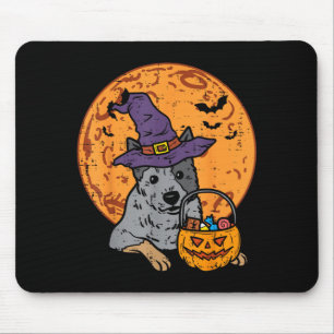 Mousepad Chapéu de Bruxa Lua Jack O Lantern Halloween
